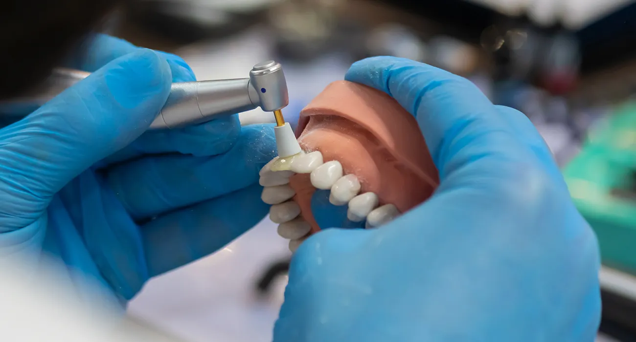 technician creating dentures